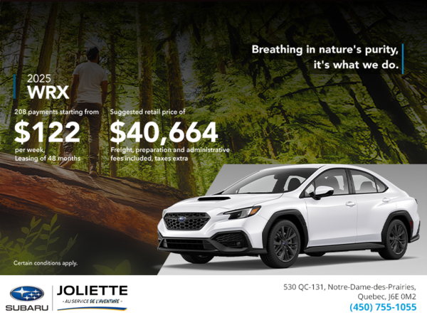 Get the 2025 WRX today!