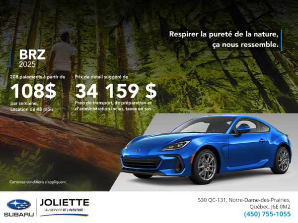 Procurez-vous la BRZ 2025!