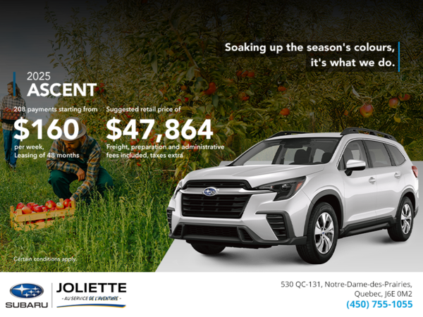 Get the 2025 Ascent today!