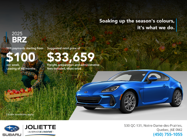 Get the 2025 BRZ today!