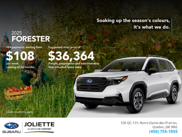Get the 2025 Forester!
