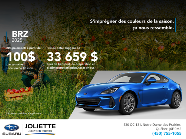 Procurez-vous la BRZ 2025!