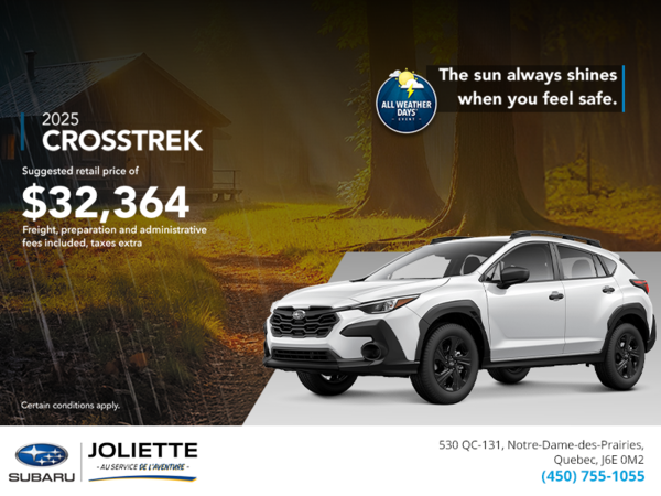 Get the 2025 Crosstrek today!