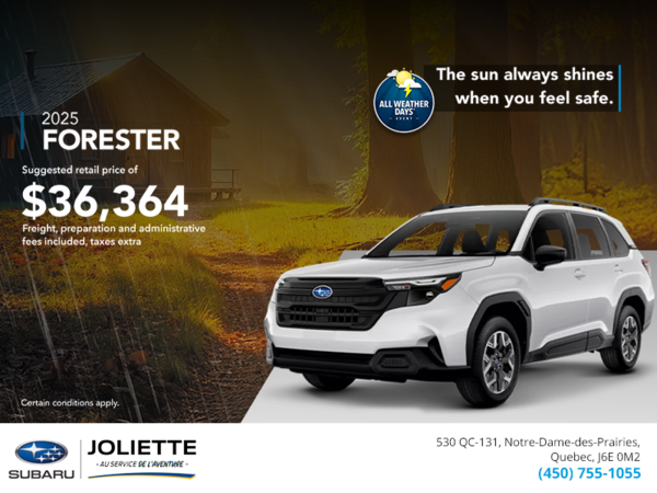 Get the 2025 Forester!