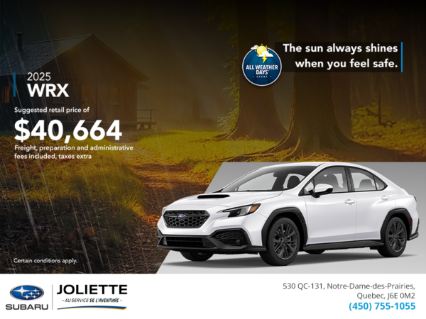 Get the 2025 WRX today!