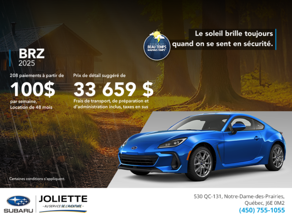 Procurez-vous la BRZ 2025!