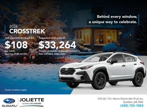 Get the 2026 Crosstrek today!