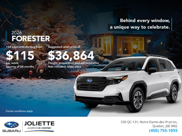 Get the 2026 Forester!