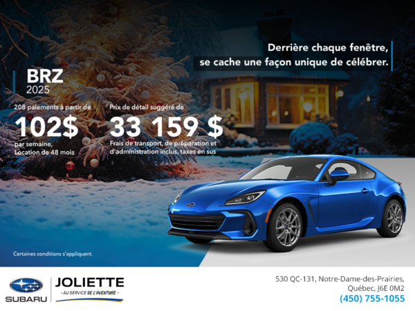 Procurez-vous la BRZ 2025!