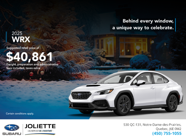 Get the 2025 WRX today!