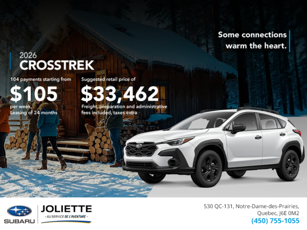 Get the 2026 Crosstrek today!