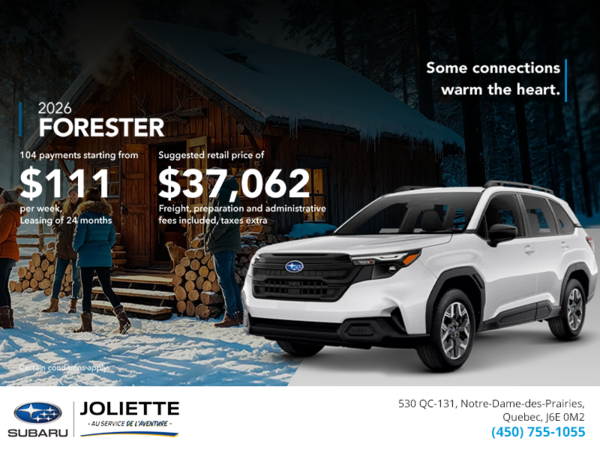 Get the 2026 Forester!