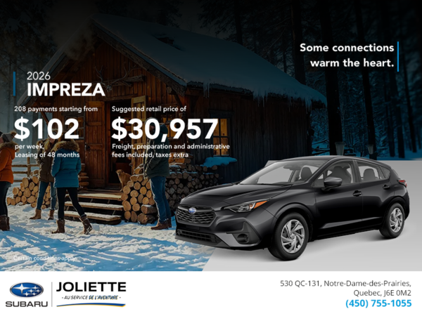 Get the 2026 Impreza!