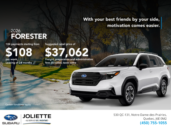 Get the 2026 Forester!