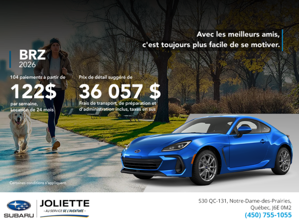 Procurez-vous la BRZ 2026!