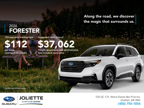 Get the 2026 Forester!
