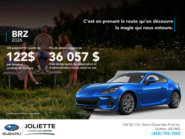 Procurez-vous la BRZ 2026!