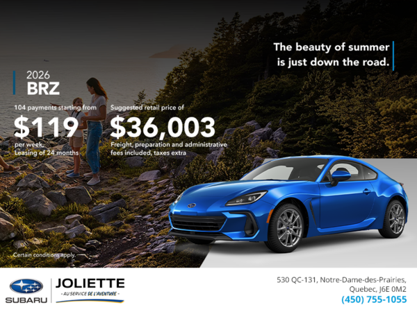 Get the 2026 BRZ today!