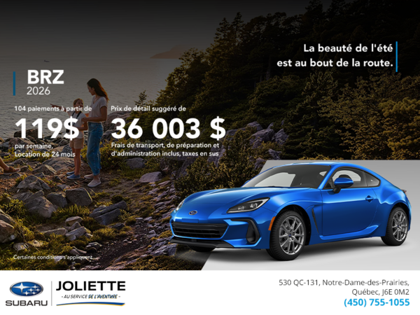 Procurez-vous la BRZ 2026!