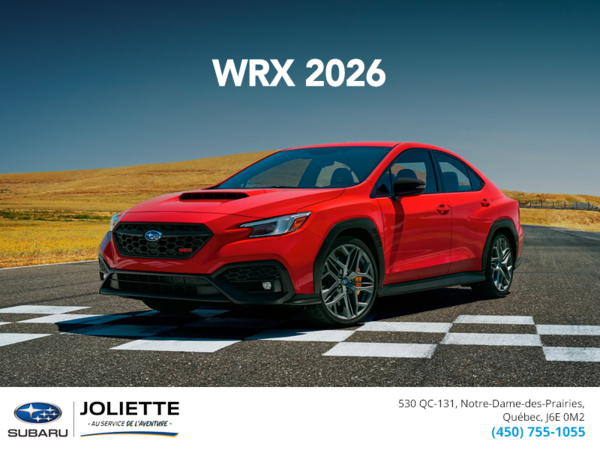 Procurez-vous la WRX 2026!