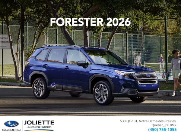 Procurez-vous le Forester 2026!