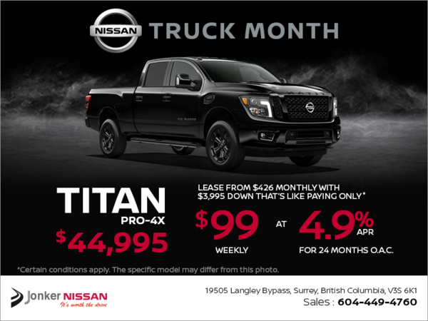 Get the 2018 Nissan Titan Today!