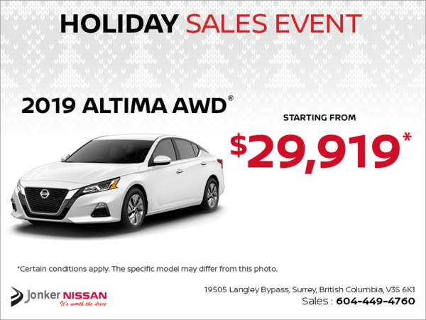 Get a brand new Nissan Altima Today!