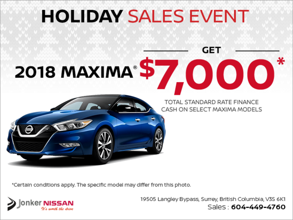 Get the 2018 Maxima Today!