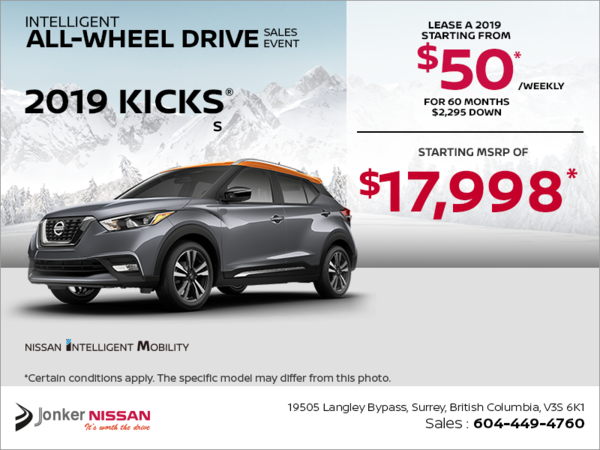 Get the 2019 Nissan Kicks Today!