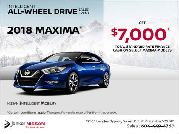 Get the 2018 Nissan Maxima Today!