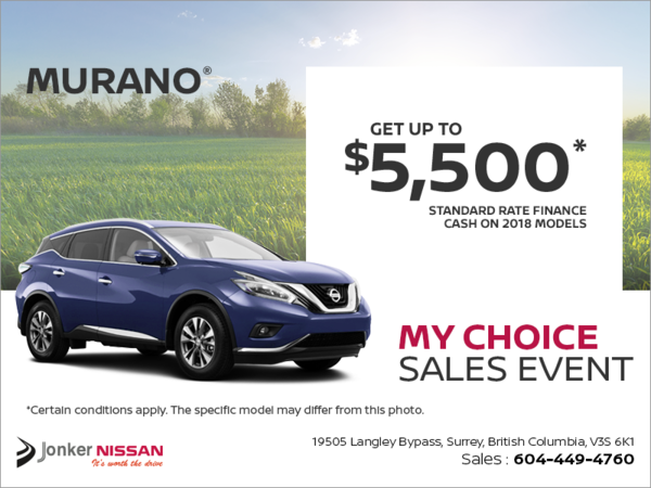 Get the 2018 Murano Today!