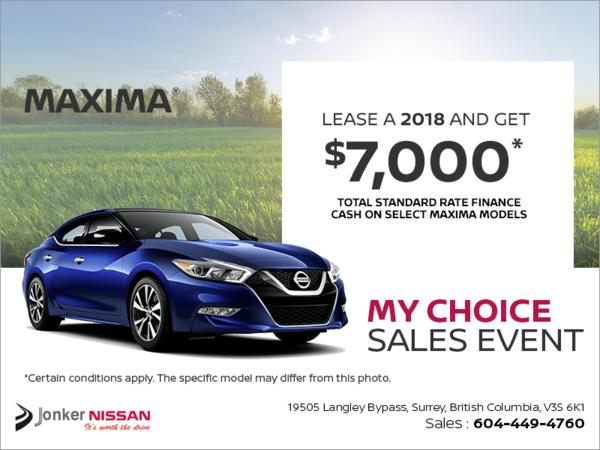 Get the 2018 Nissan Maxima Today!