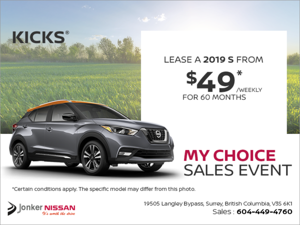 Get the 2019 Nissan Kicks Today!