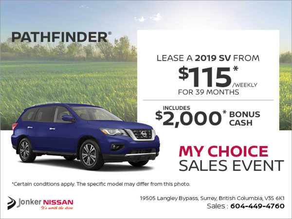 Get the 2019 Nissan Pathfinder Today!