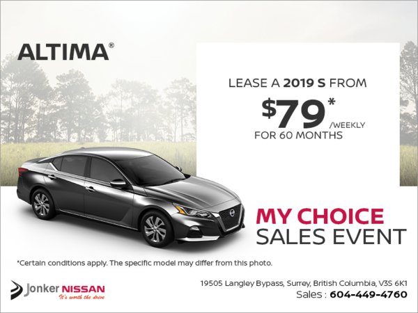 Get a brand new Nissan Altima Today!