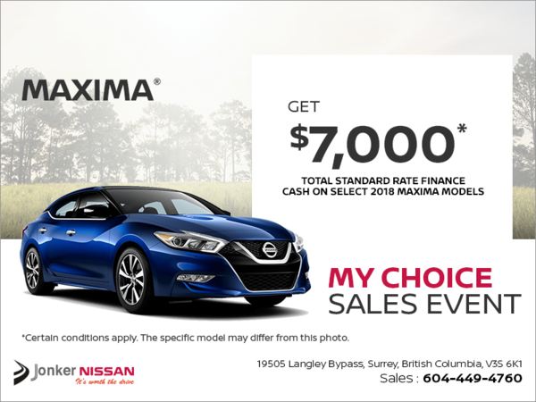 Get the 2018 Nissan Maxima Today!