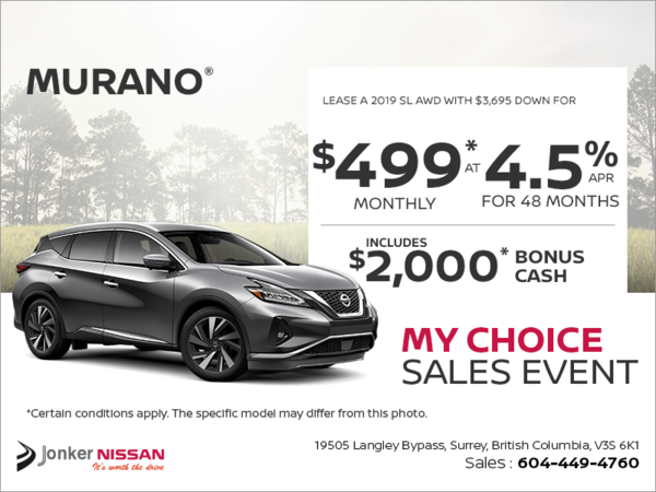 Get the 2019 Murano Today!