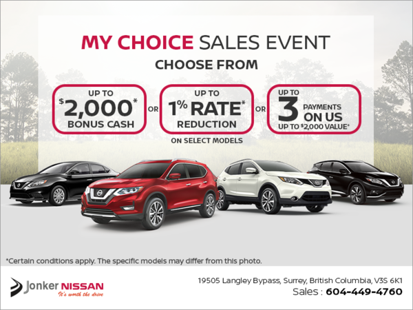 Nissan's My Choice Sales Event!