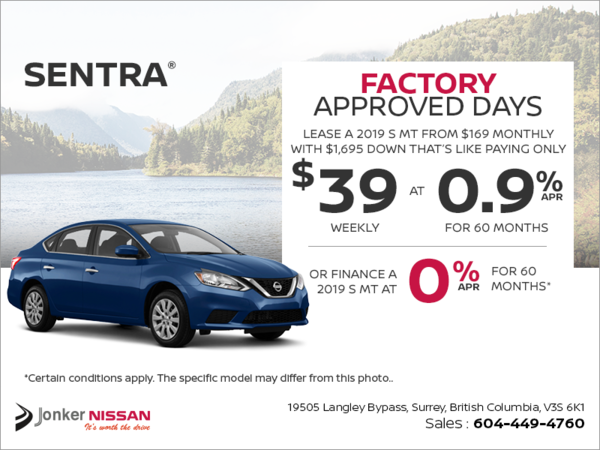 Get the 2019 Sentra Today!