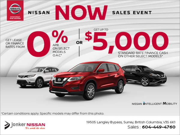 Nissan Now Sales Event!