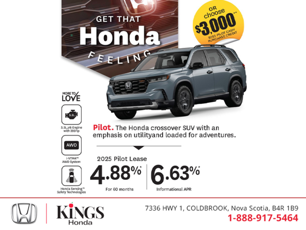 Get the 2025 Honda Pilot!