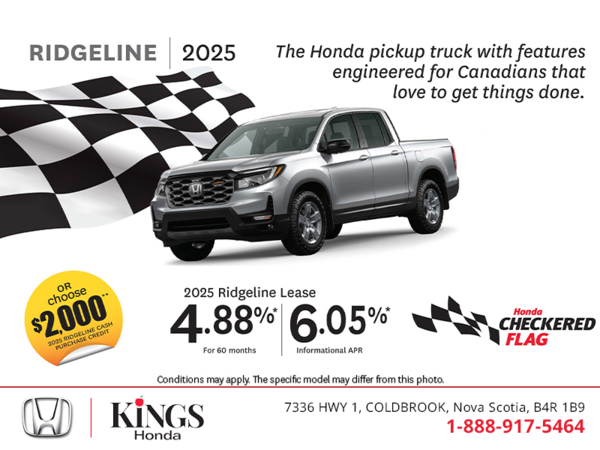 Get the 2025 Honda Ridgeline!