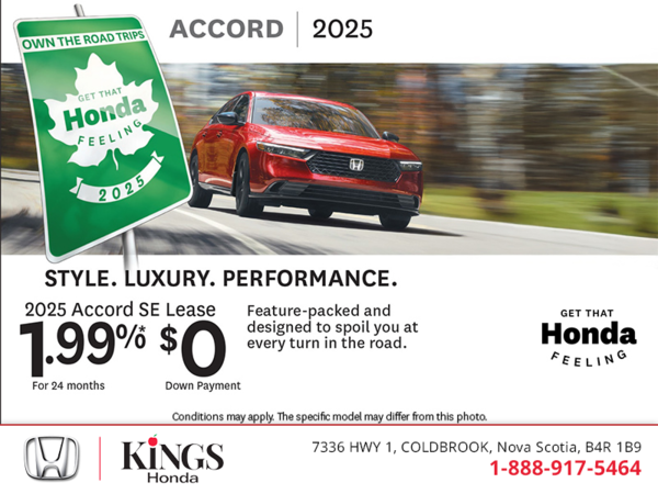 Get the 2025 Honda Accord!