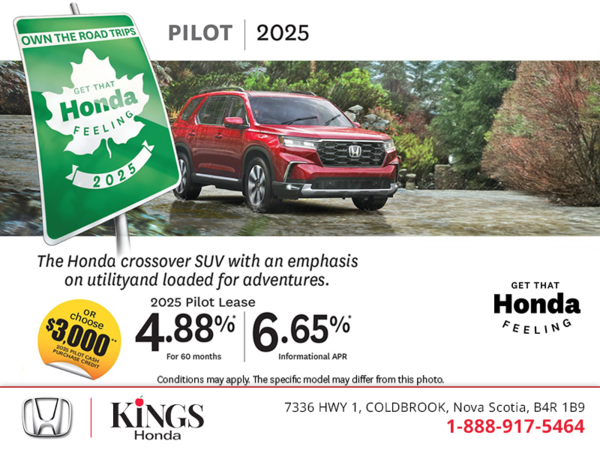 Get the 2025 Honda Pilot!
