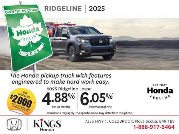 Get the 2025 Honda Ridgeline!