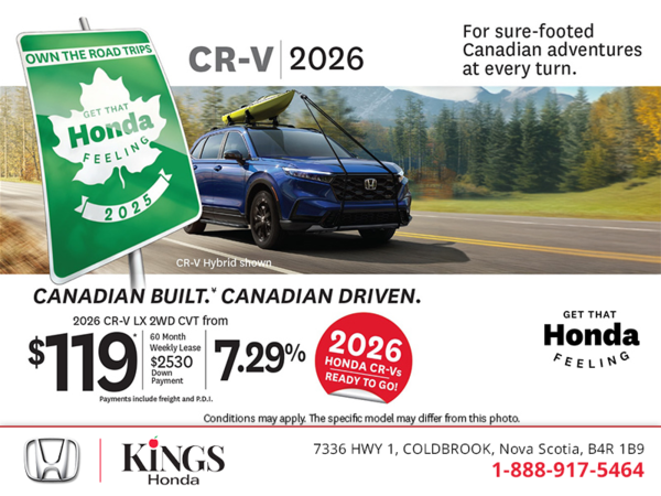 Get the 2026 Honda CR-V!