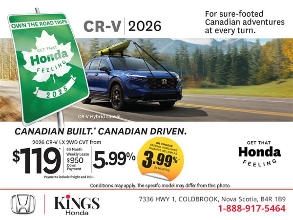 Get the 2026 Honda CR-V!