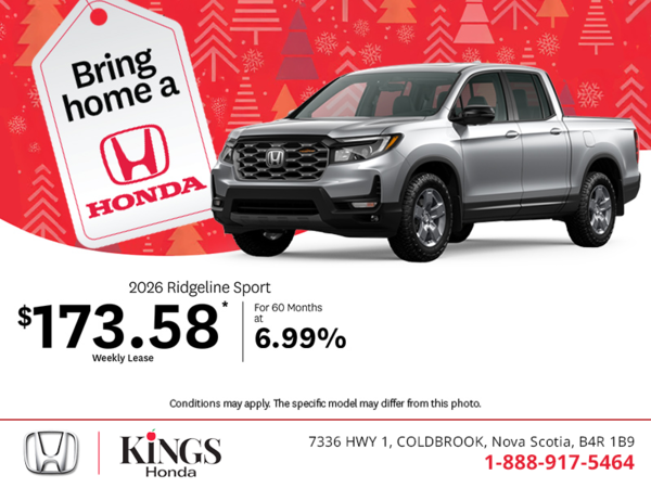 Get the 2026 Honda Ridgeline!