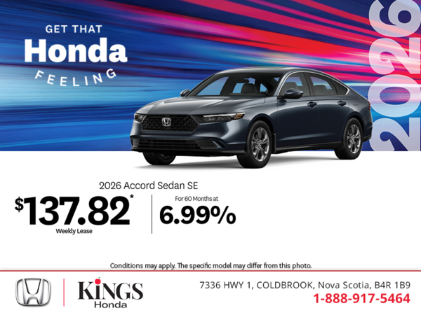 Get the 2026 Honda Accord!