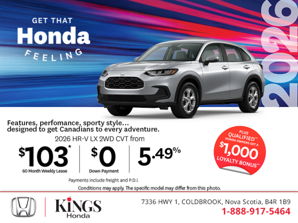 Get the 2026 Honda HR-V!